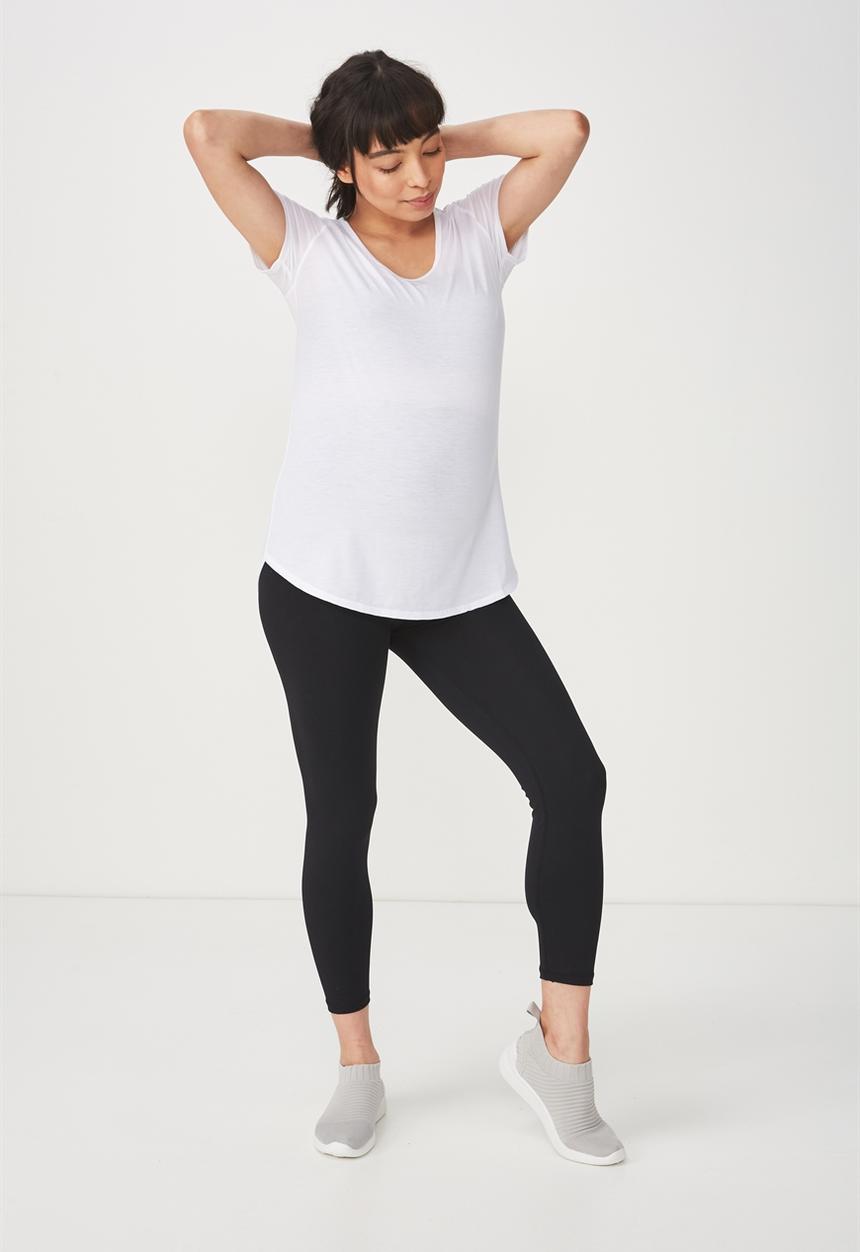 Cotton On - Maternity gym T-shirt - white