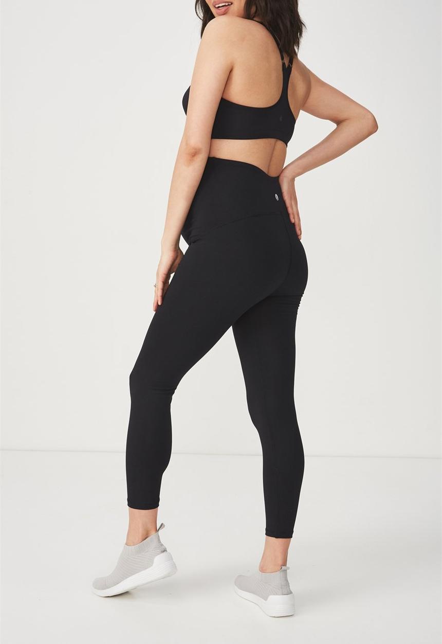 Cotton On - Maternity core 7/8 tights - black
