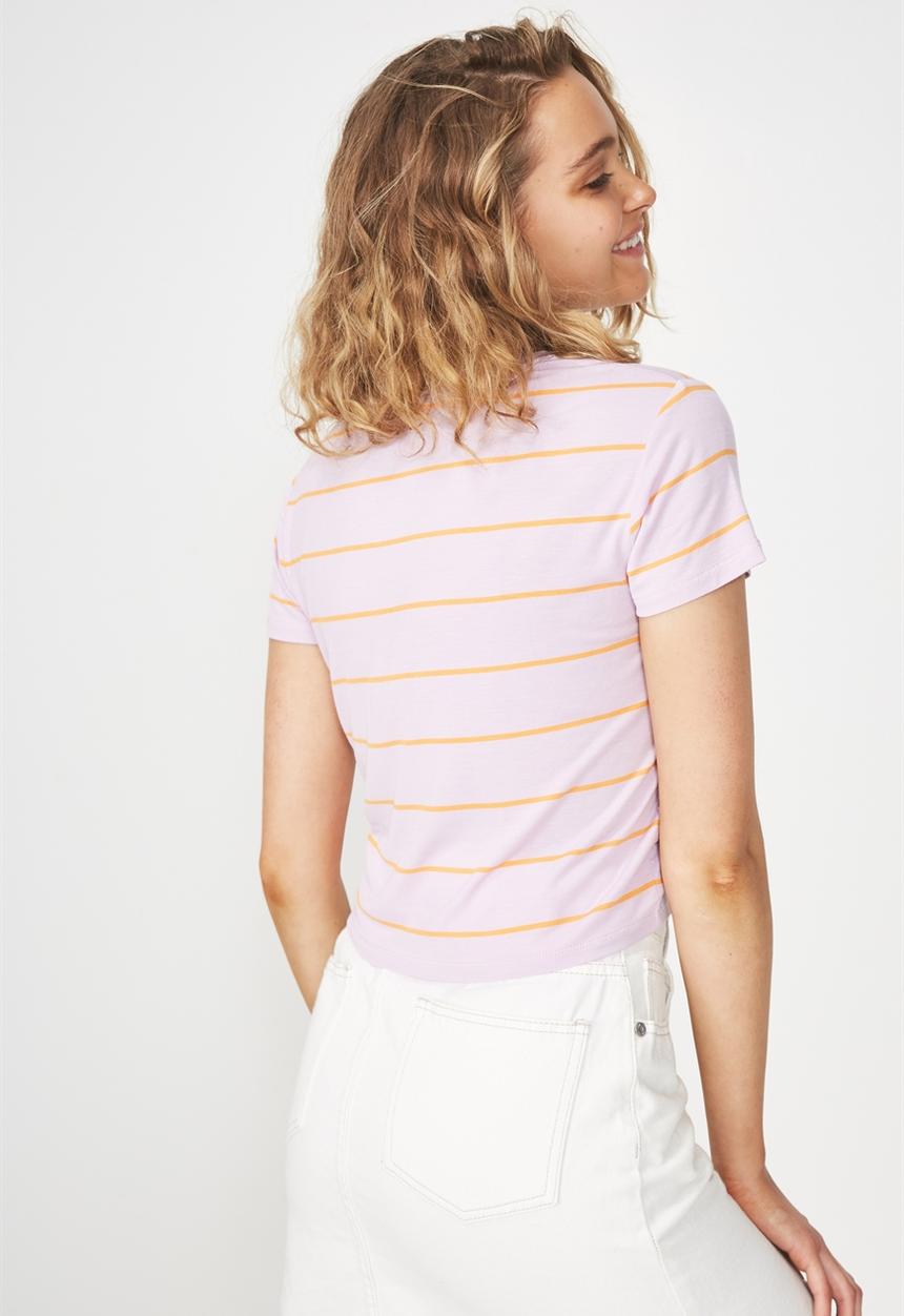 Cotton On - The baby tee - purple & orange