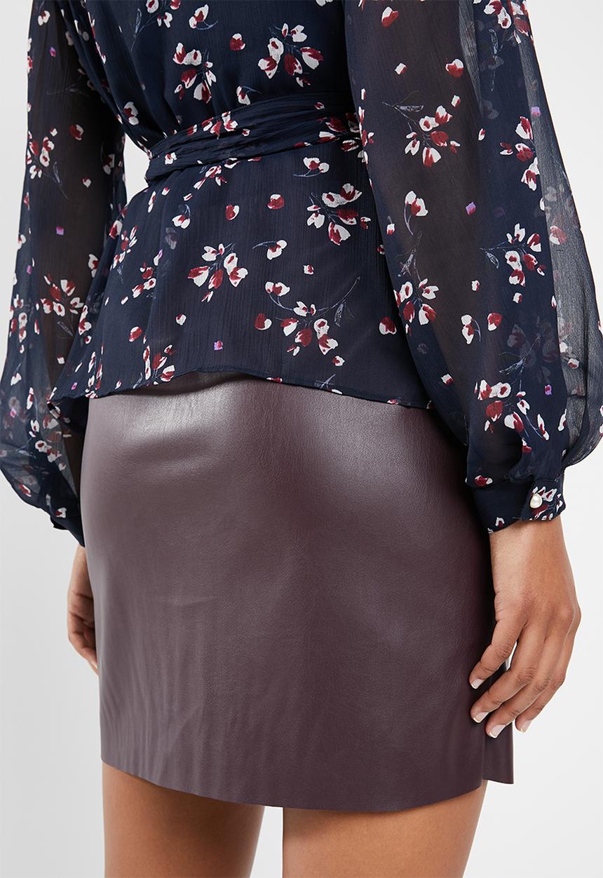 Vero Moda - Maya 3/4 wrap blouse - navy