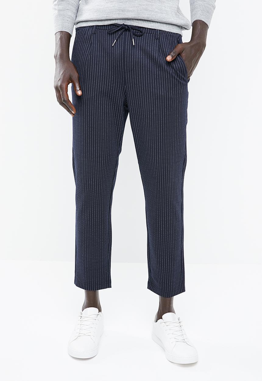 Jack & Jones - Vega pant - navy & white