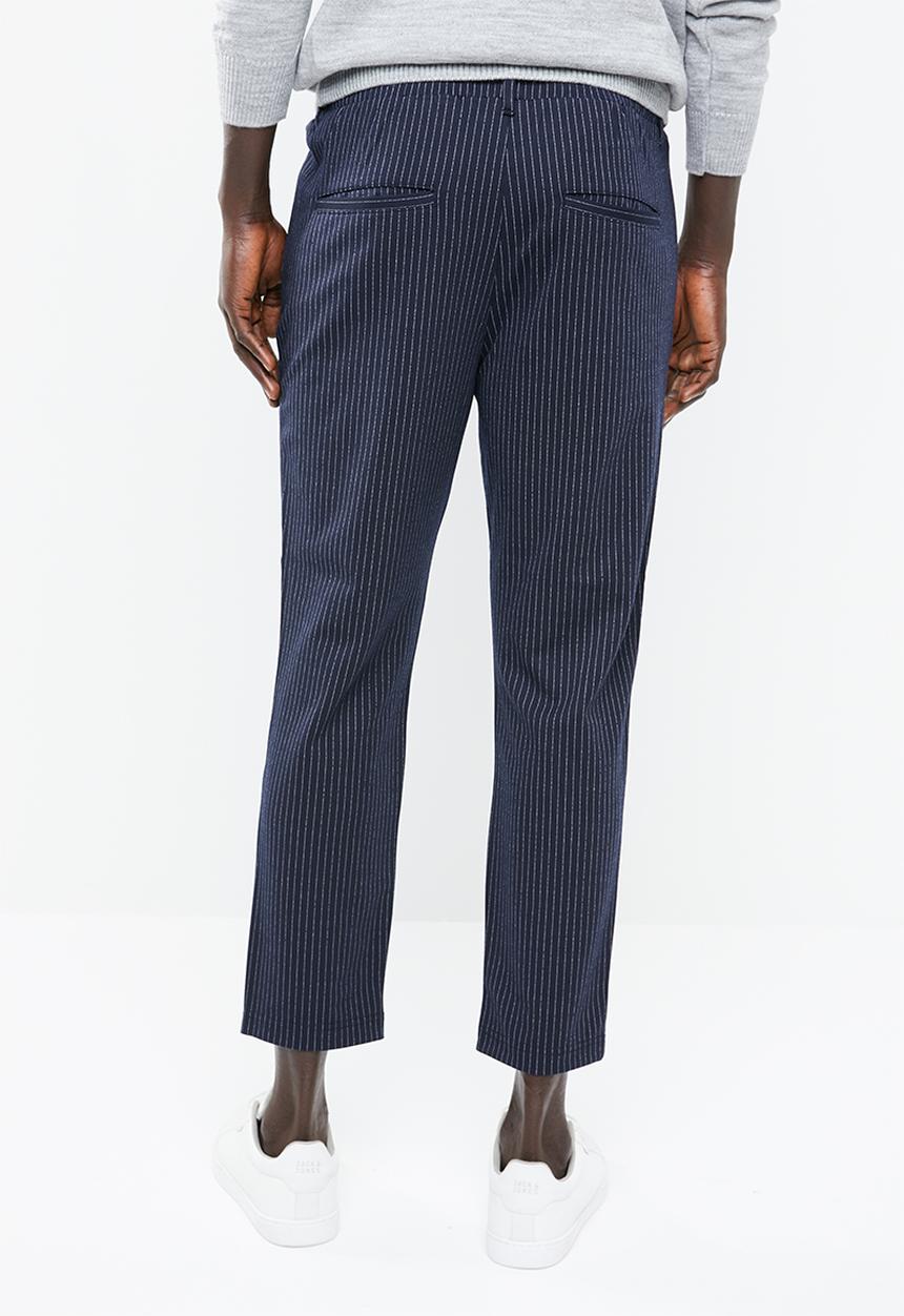 Jack & Jones - Vega pant - navy & white