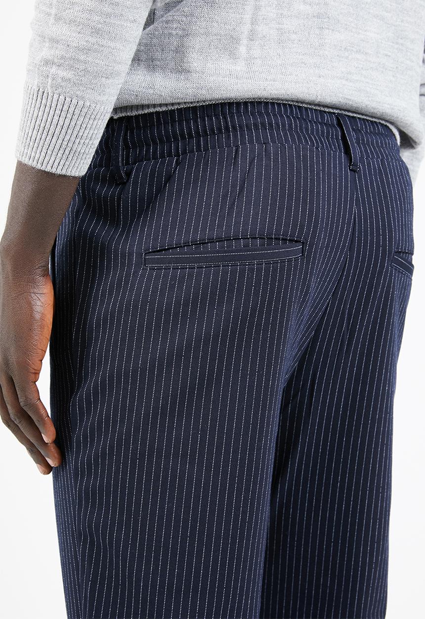Jack & Jones - Vega pant - navy & white