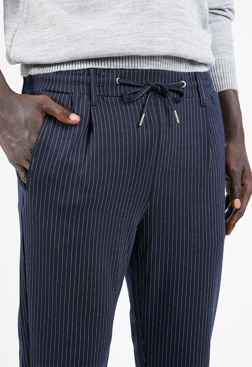 Jack & Jones - Vega pant - navy & white