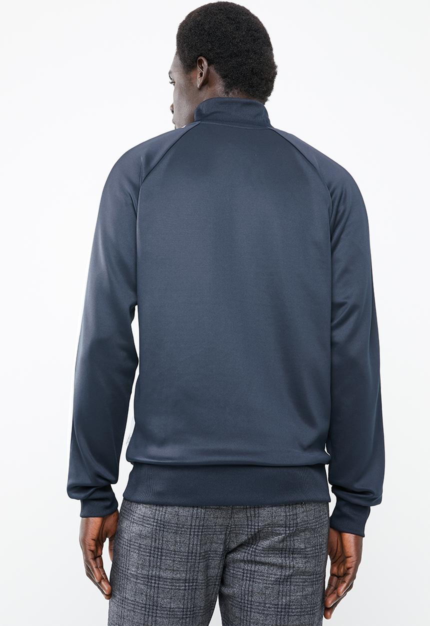 Jack & Jones - Auto sweat high neck side stripe - navy & white