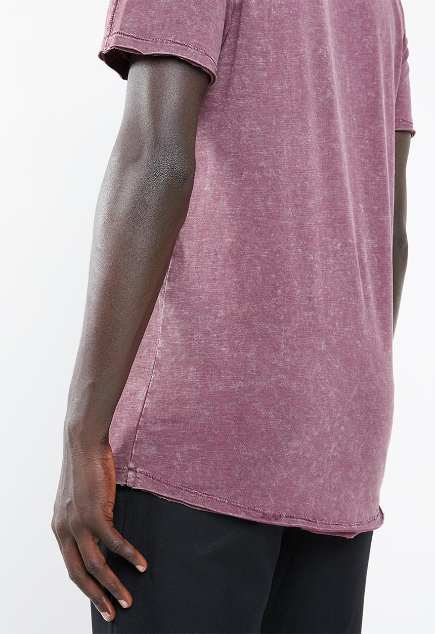 Jack & Jones - Turbo scoop neck short sleeve tee - purple