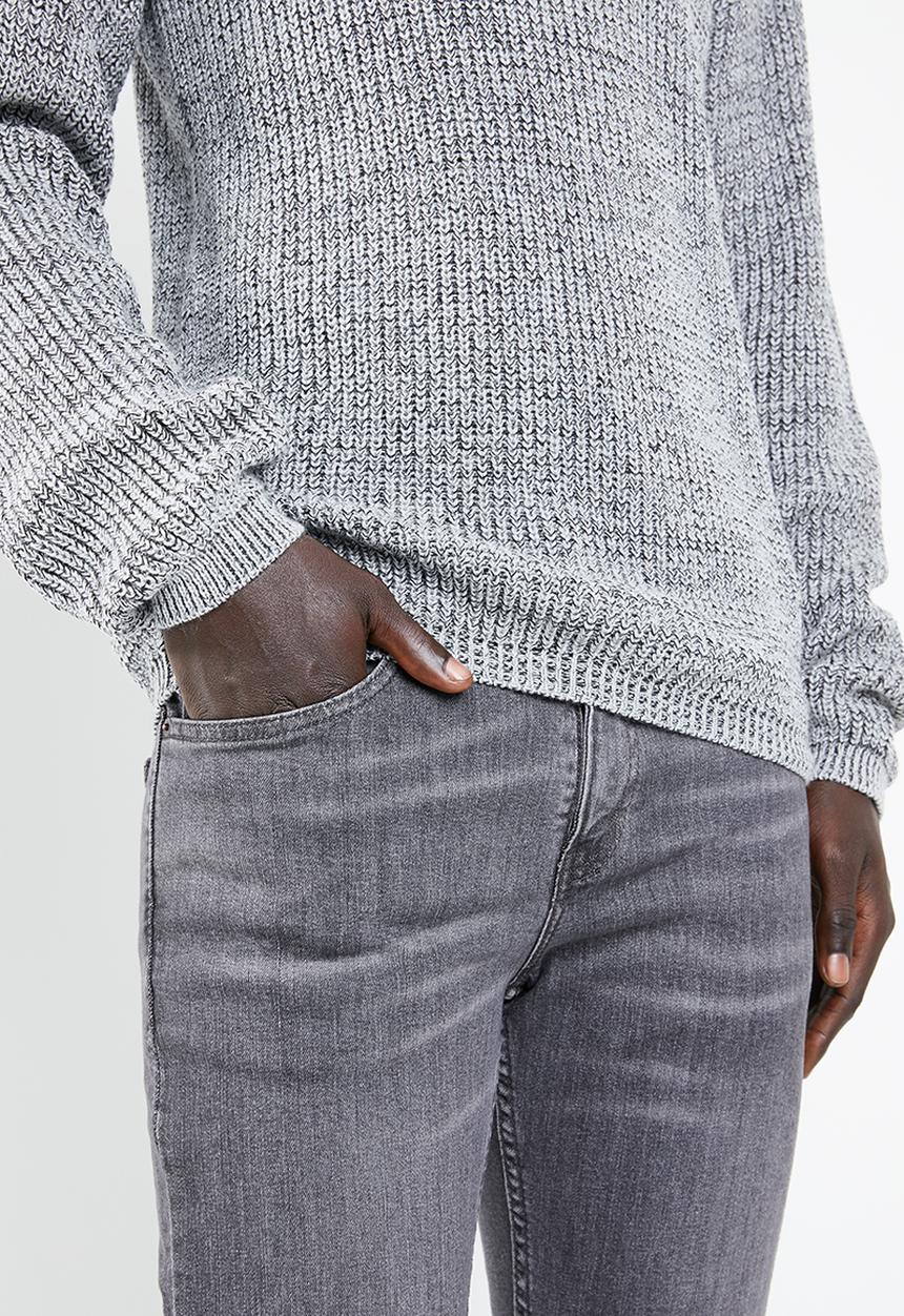 Superbalist - Chunky textured roll neck knit - grey