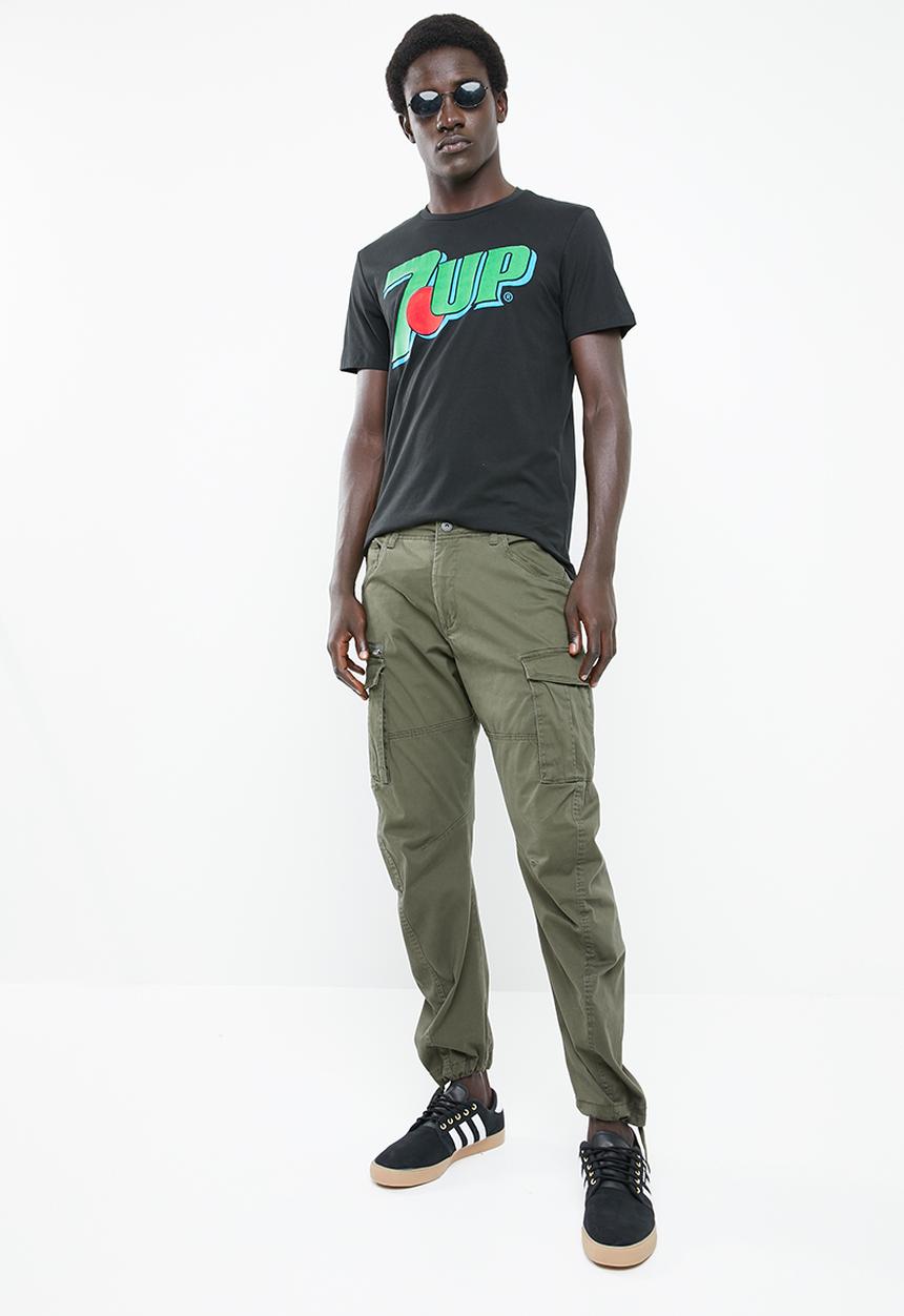 Jack & Jones - 7 Up short sleeve crew neck tee - black 