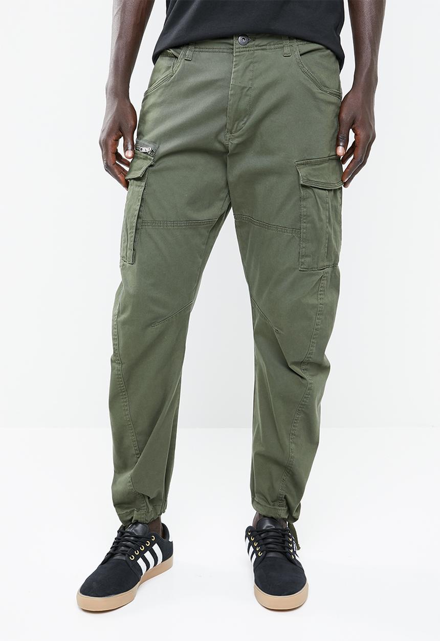 Jack & Jones - Drake chop AKM 574 cargo trousers - green