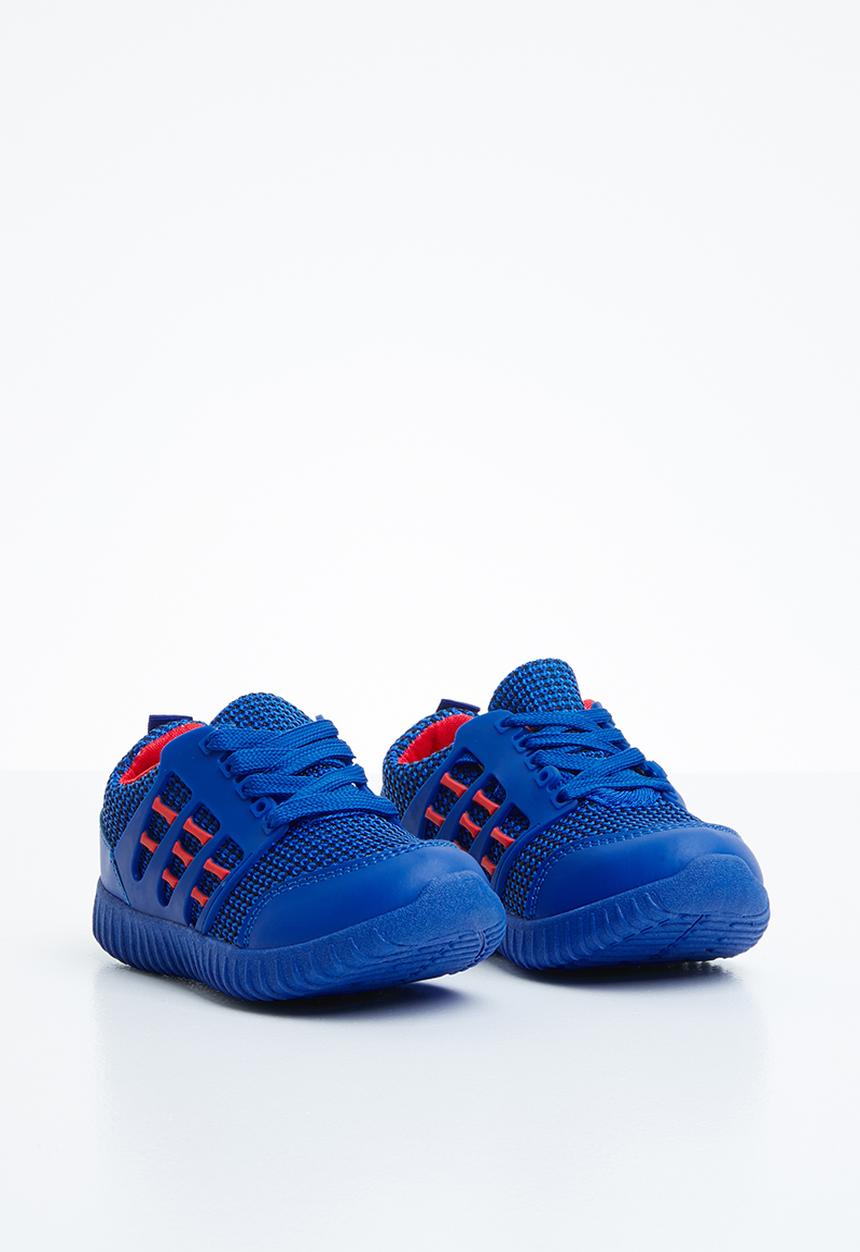 Naughty Kids - Lace sneaker - blue & red