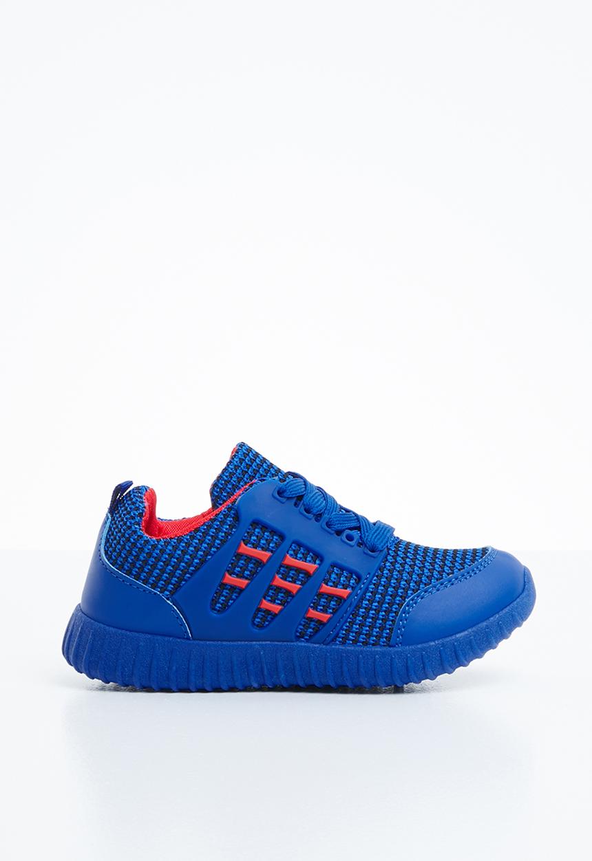 Naughty Kids - Lace sneaker - blue & red
