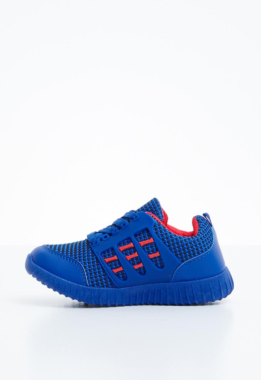 Naughty Kids - Lace sneaker - blue & red