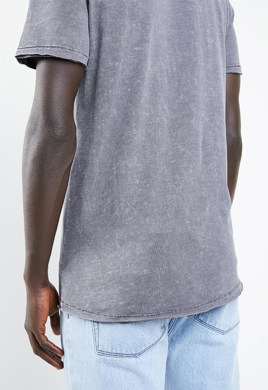 Jack & Jones - Turbo scoop neck tee - grey