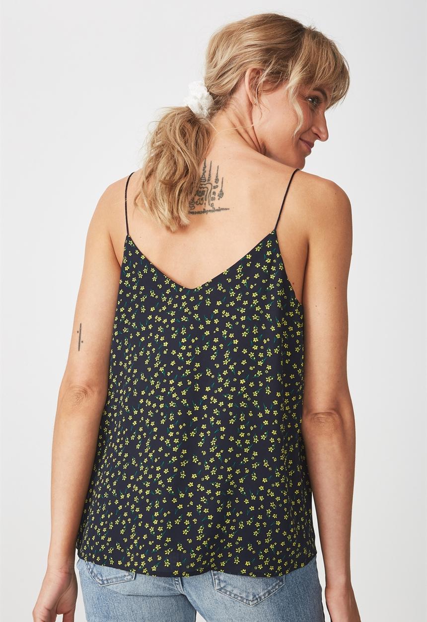 Cotton On - Astred Cami - navy & yellow 