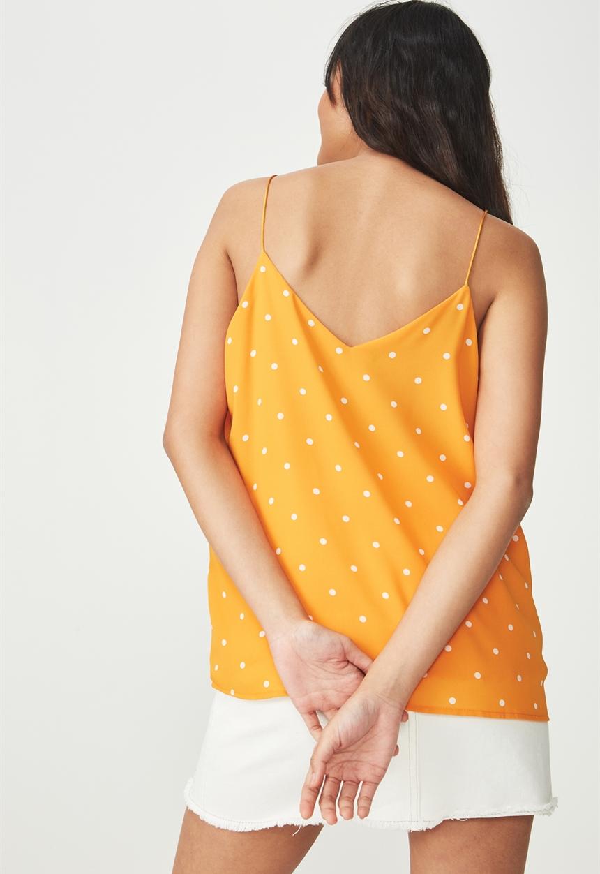Cotton On - Astred Cami - yellow & white 