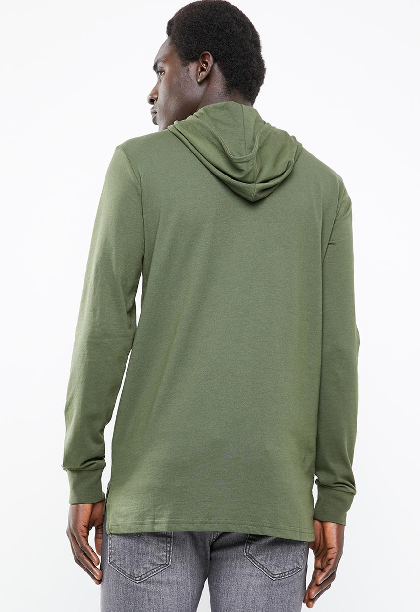 Only & Sons - Dean long sleeve hoodie - green