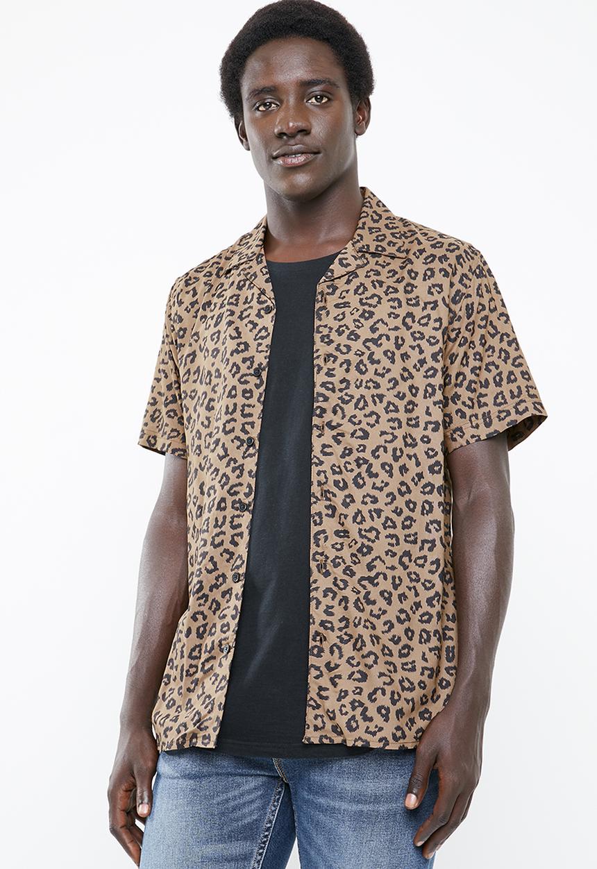 Only & Sons - Alex Leo resort short sleeve shirt - brown