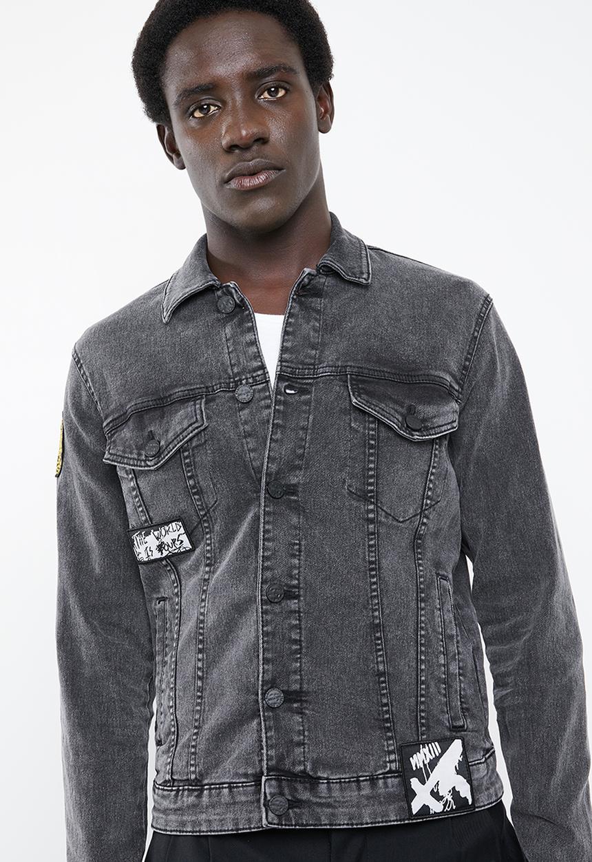 Only & Sons - Coin badge jacket - black 