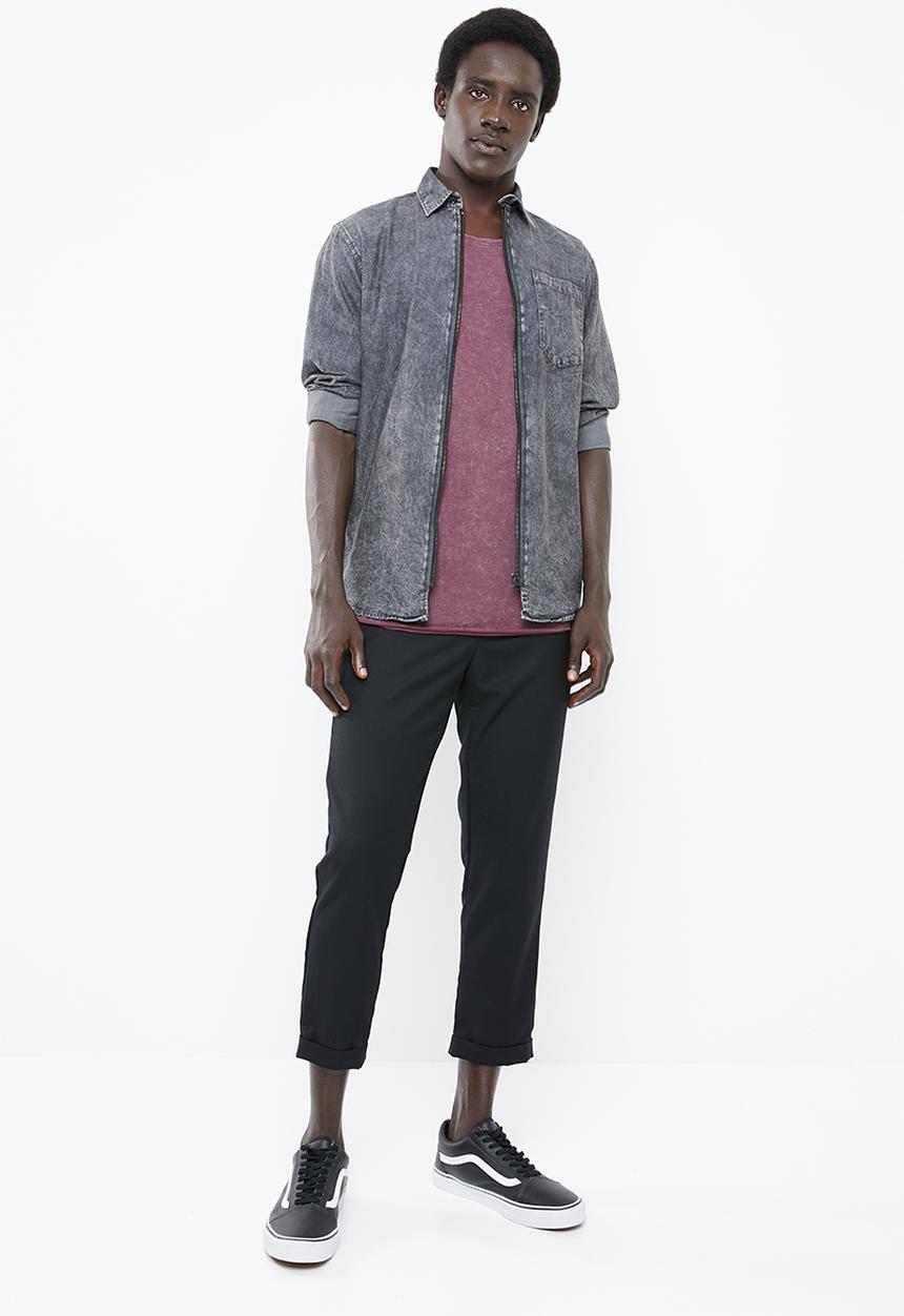 Jack & Jones - Turbo scoop neck short sleeve tee - purple