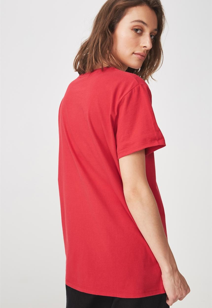 Cotton On - Premium graphic tee ACDC studs - red