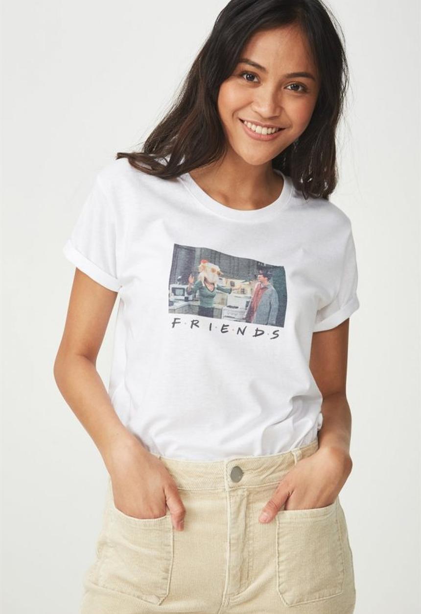 Cotton On - Tbar fox graphic tee Friends - white
