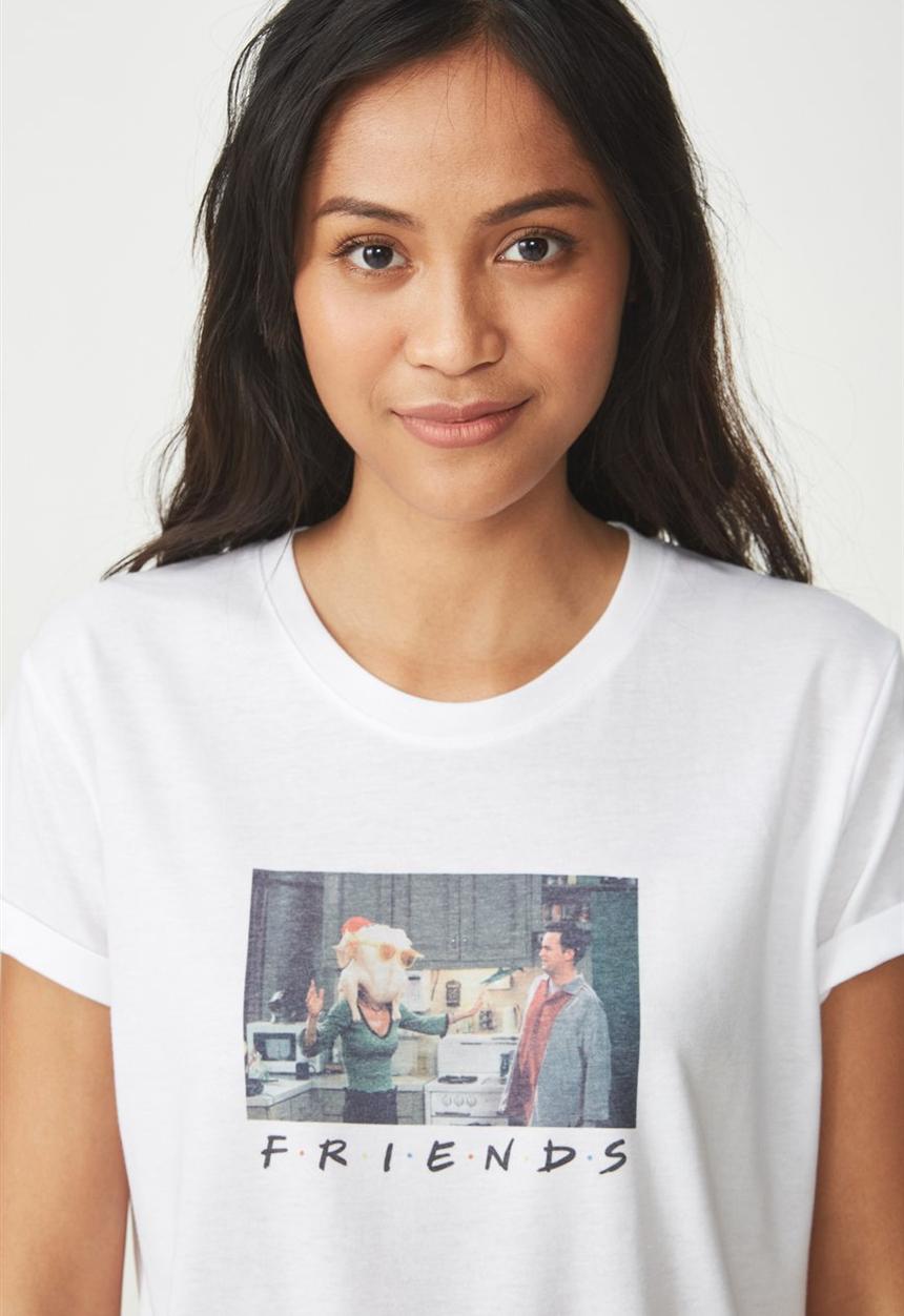 Cotton On - Tbar fox graphic tee Friends - white