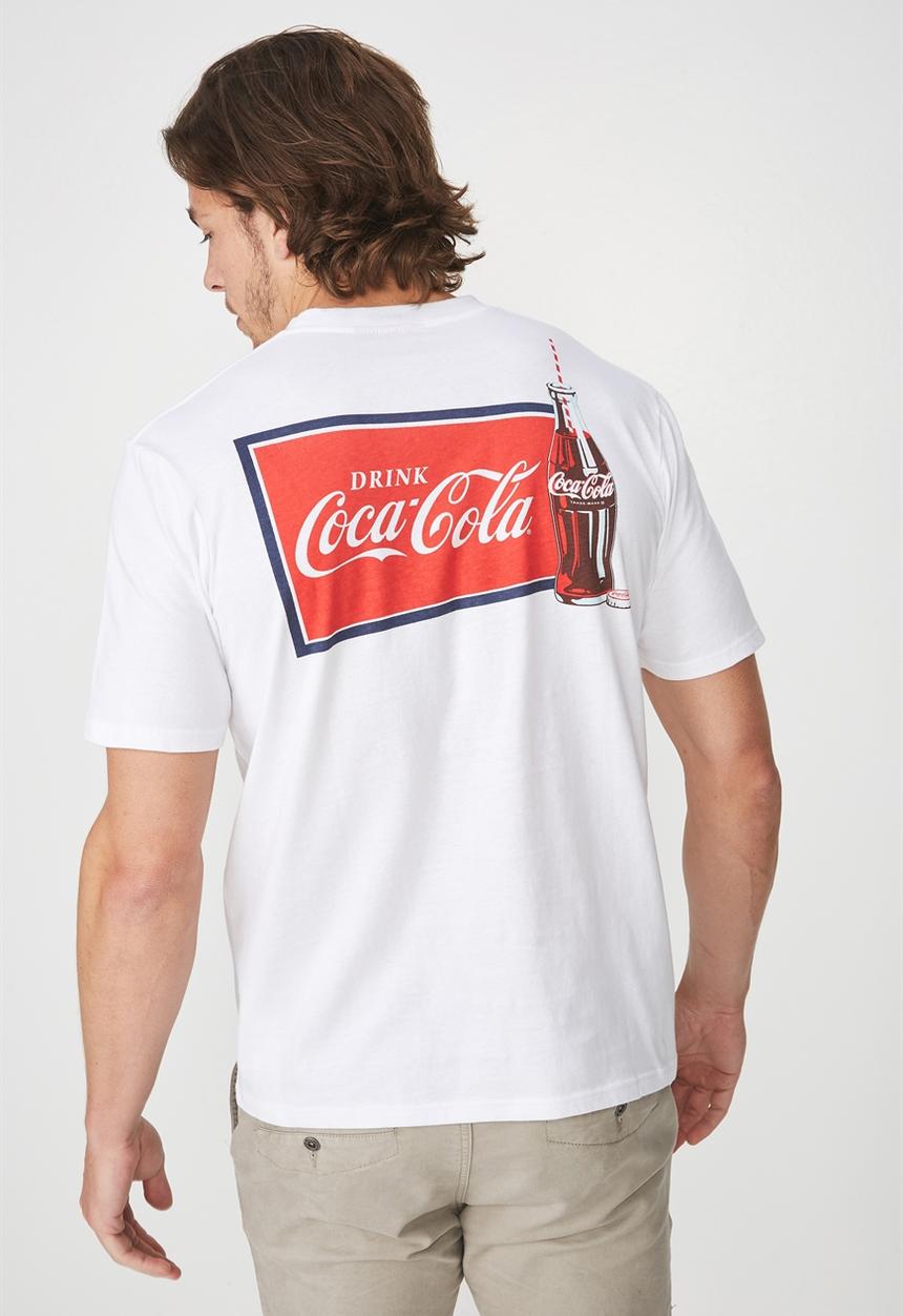 Cotton On - Coke-ice cold Tbar collaboration tee - white
