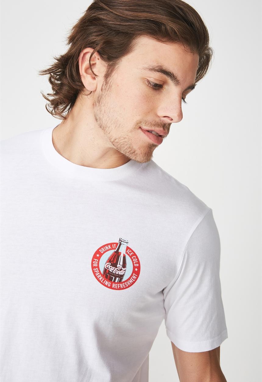 Cotton On - Coke-ice cold Tbar collaboration tee - white