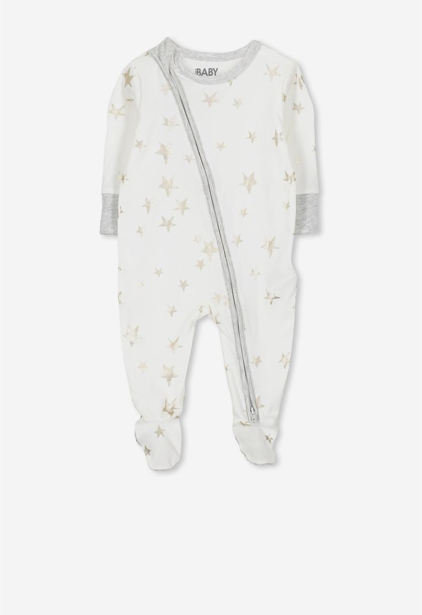 Cotton On - Mini zip through romper - multi