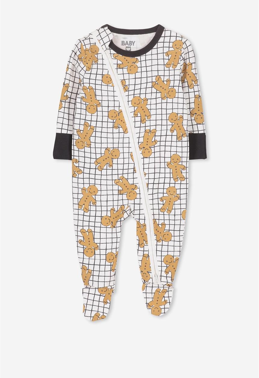 Cotton On - Mini zip through romper - multi