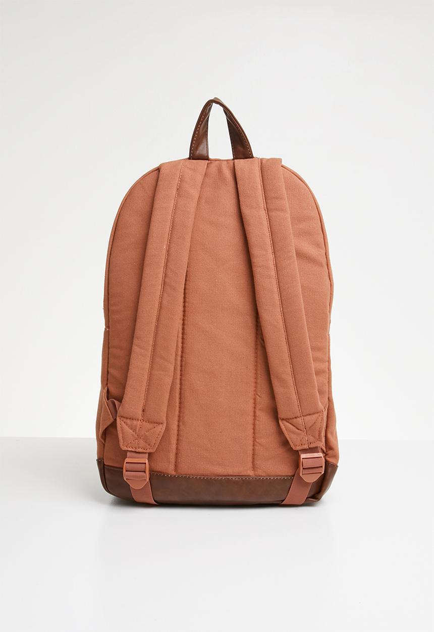 RVCA - schooled back pack - rust
