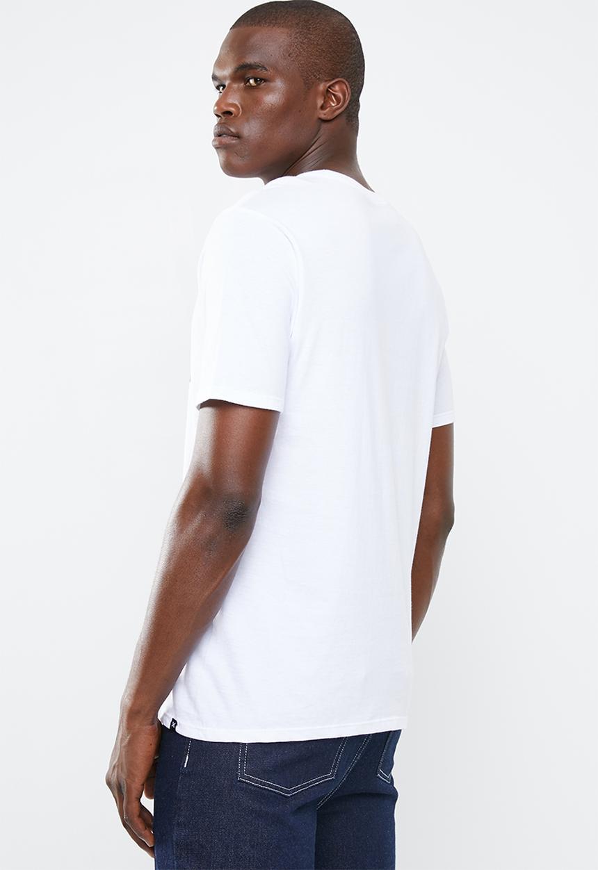 Hurley - Icon slash gradient T-shirt - white