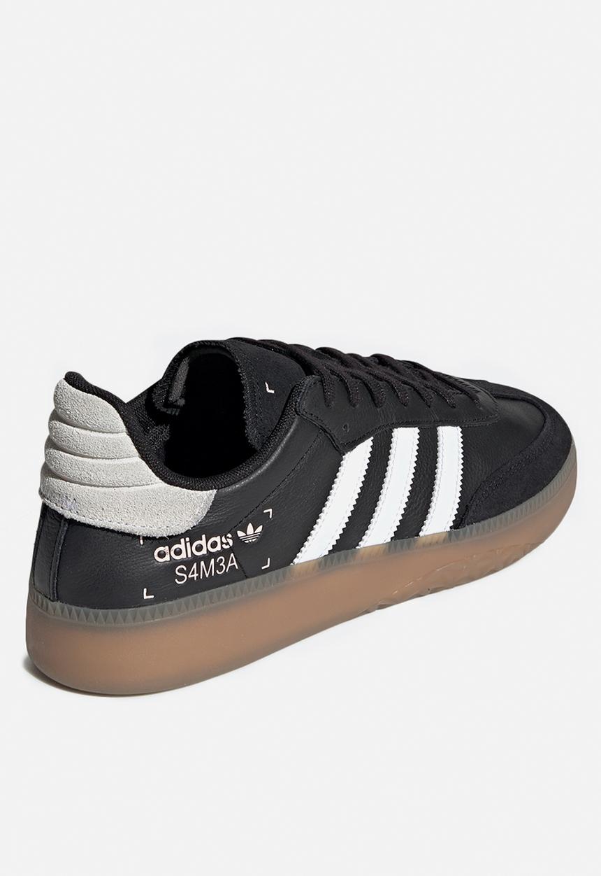 adidas Originals - SAMBA RM - black/white/clear orange