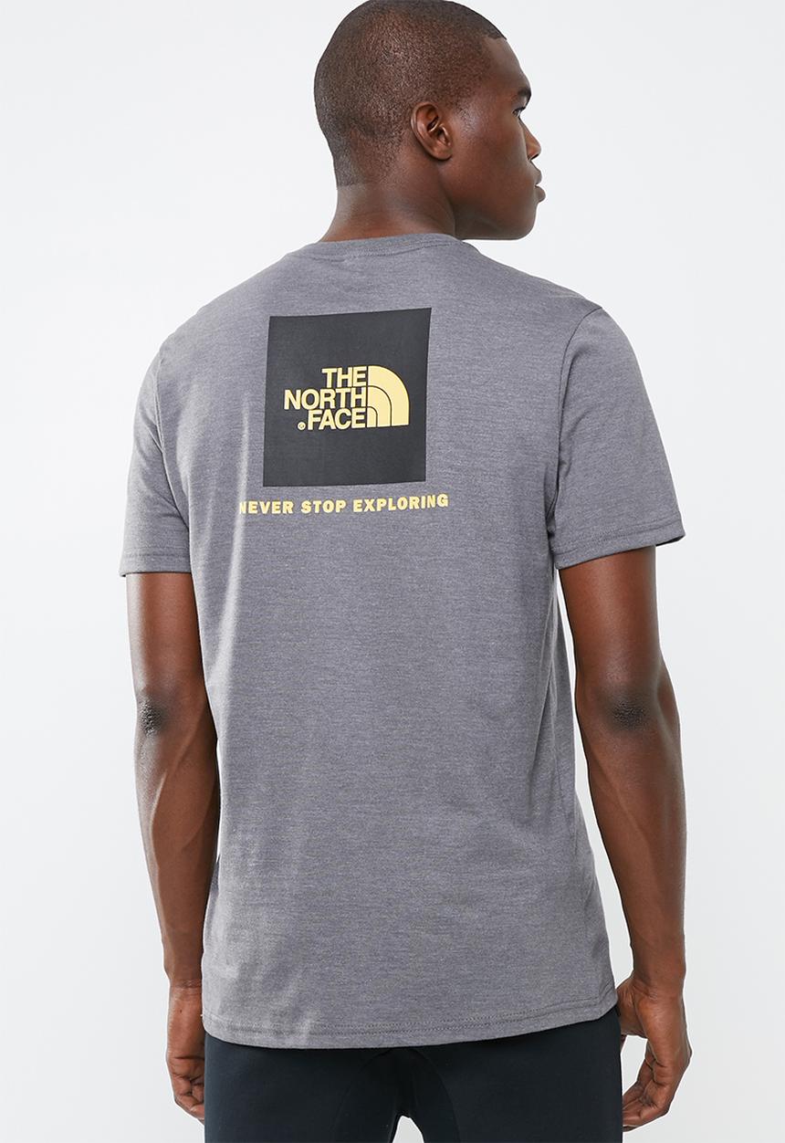 The North Face - Red box tee - grey