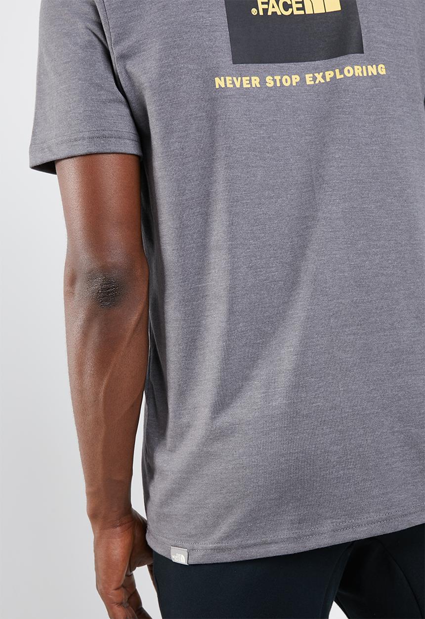 The North Face - Red box tee - grey