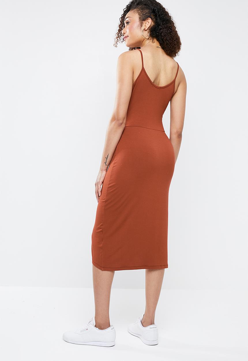 Superbalist - Sleeveless twist dress - tan