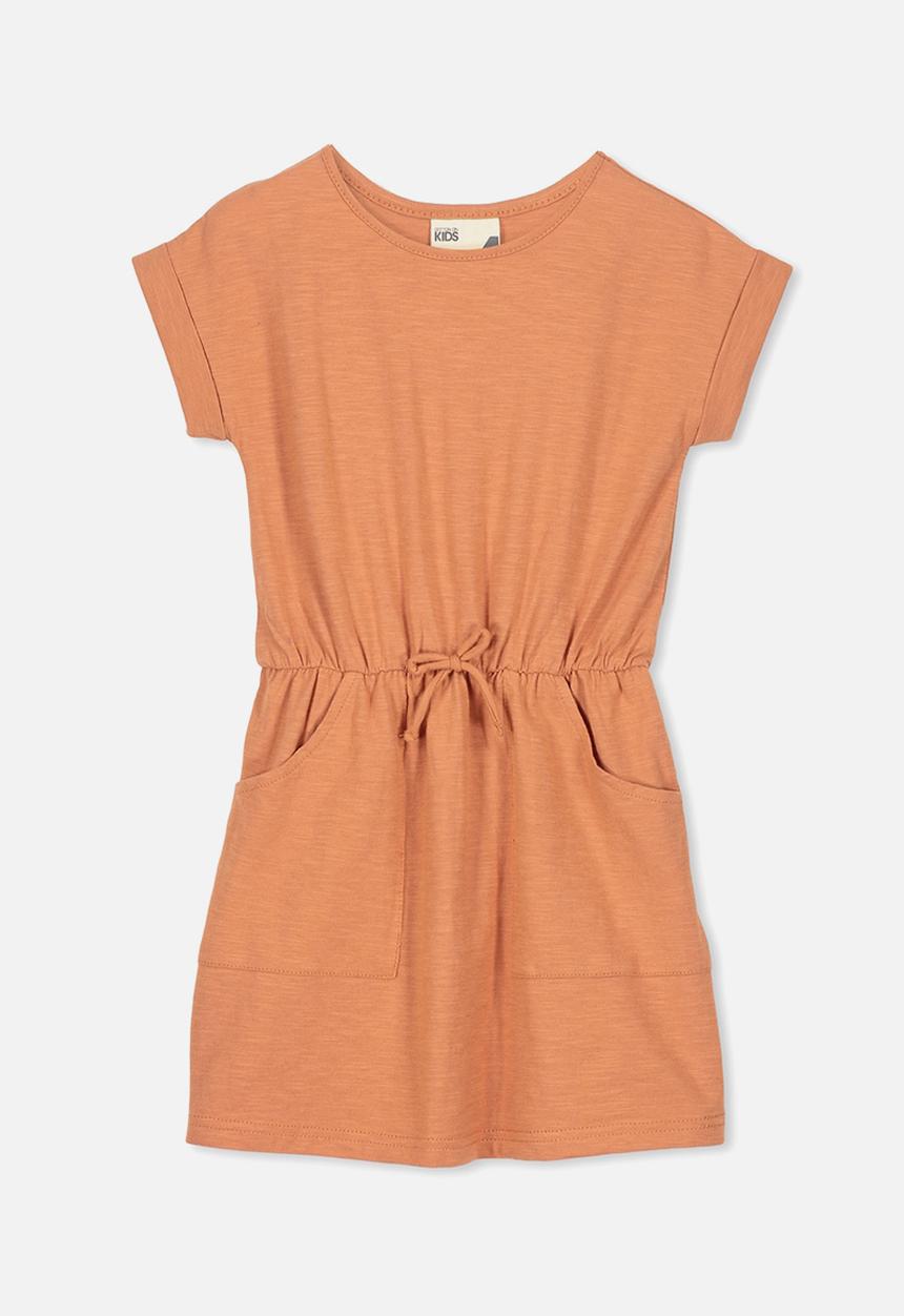 Cotton On - Sibella short sleeve dress - orange