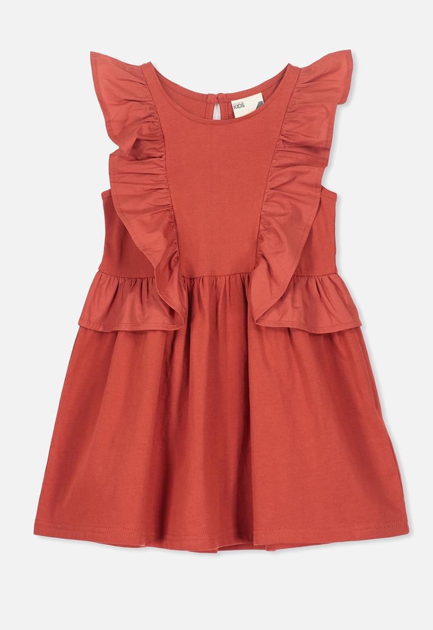Cotton On - Sheridan sleeveless dress - orange 