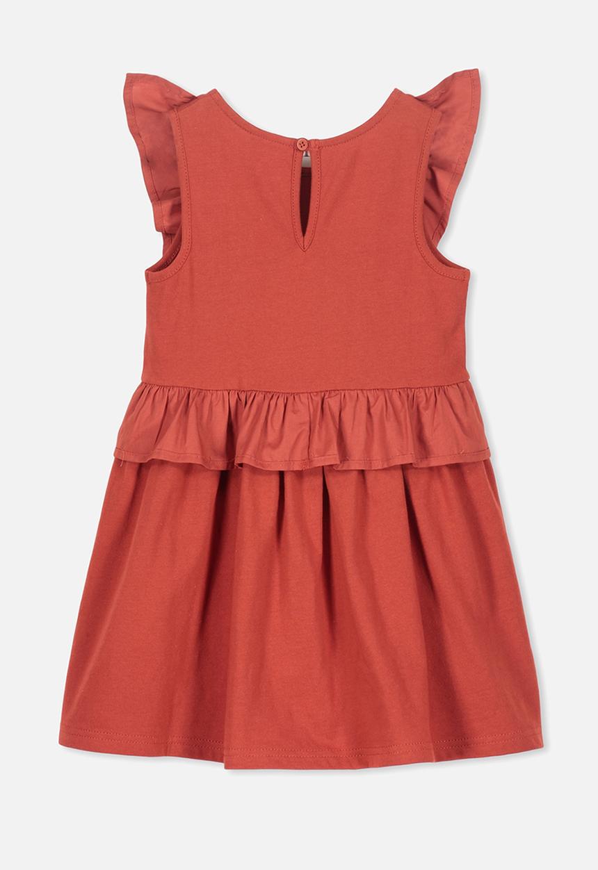 Cotton On - Sheridan sleeveless dress - orange 