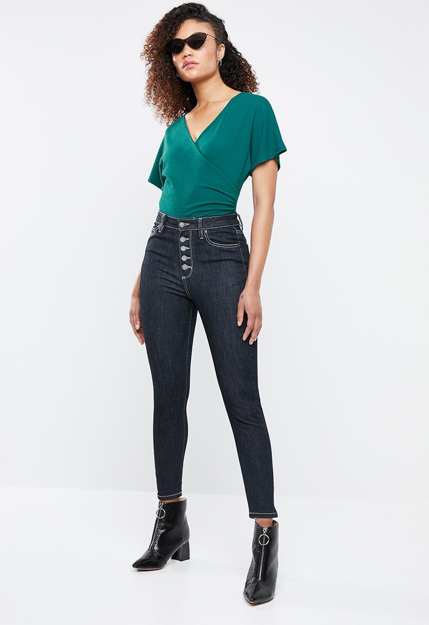 Superbalist - Knit twofer bodysuit - green