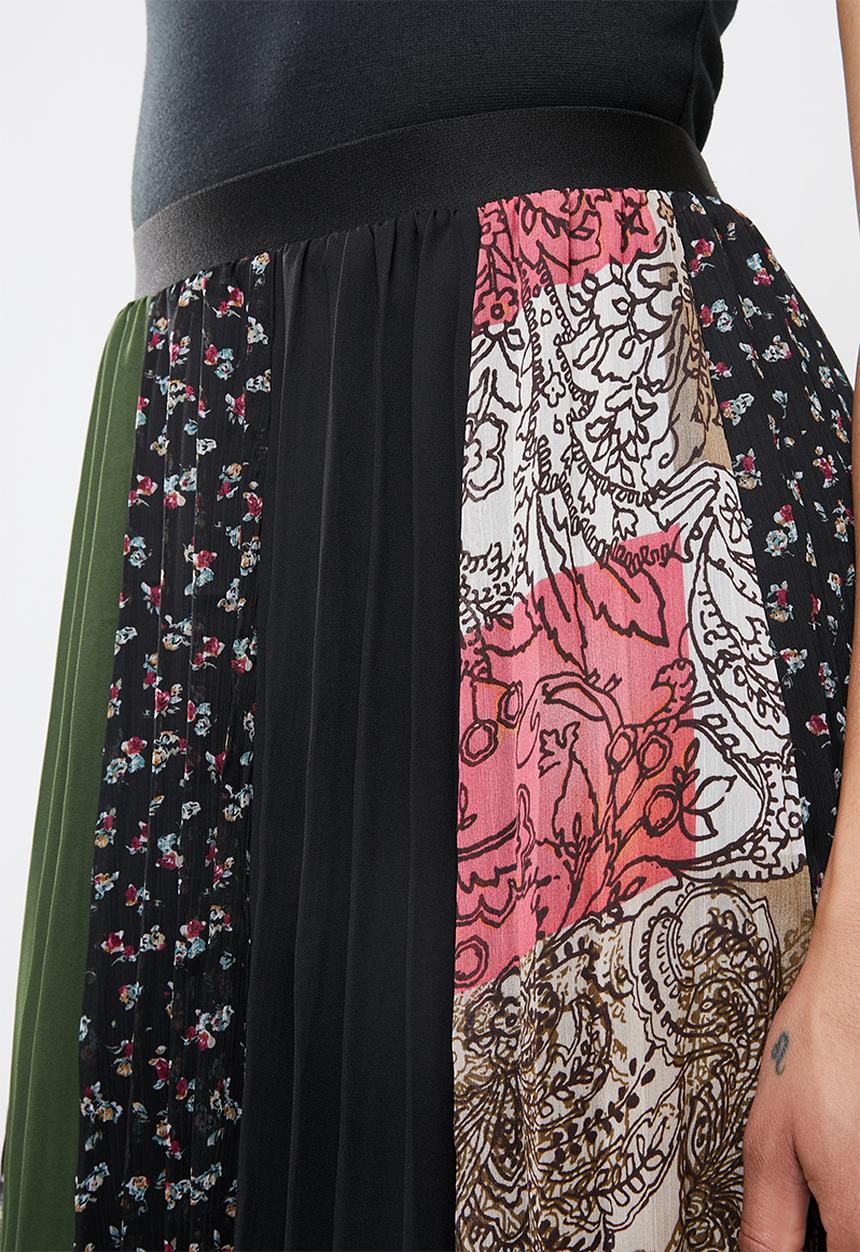 Superbalist - Mix print pleated skirt - multi