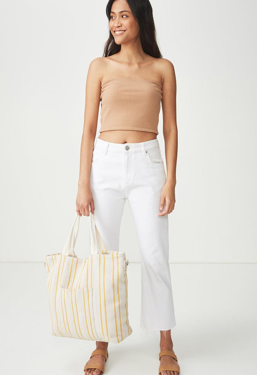Cotton On - Slouchy washed tote - yellow 