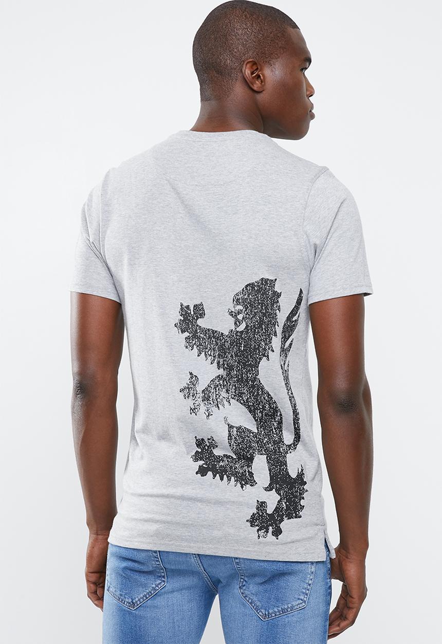 Pringle of Scotland - Leo round neck tee - grey