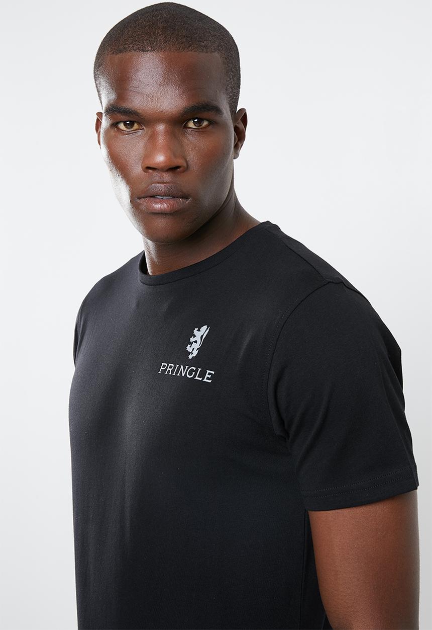 Pringle of Scotland - Leo round neck tee - black