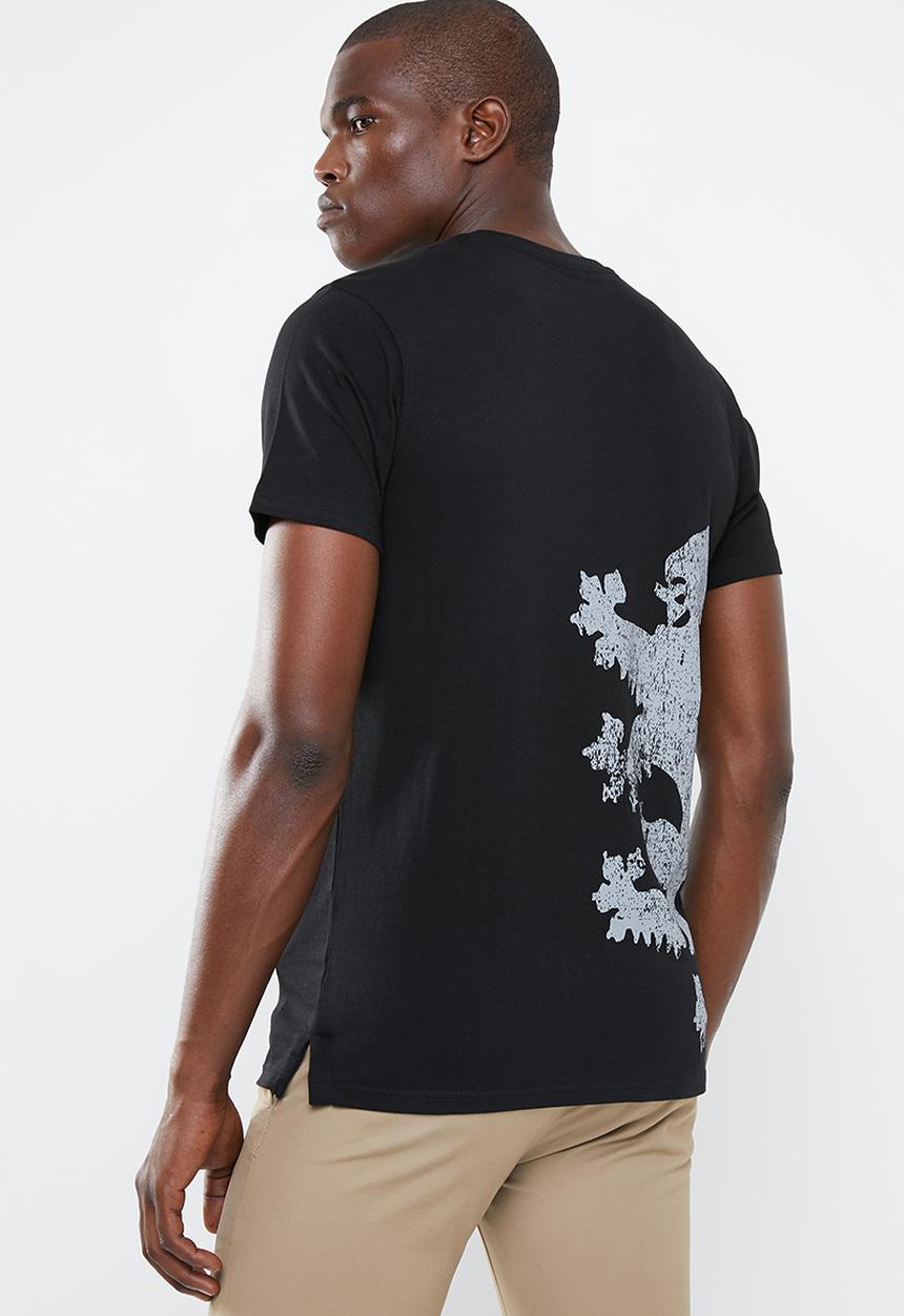 Pringle of Scotland - Leo round neck tee - black