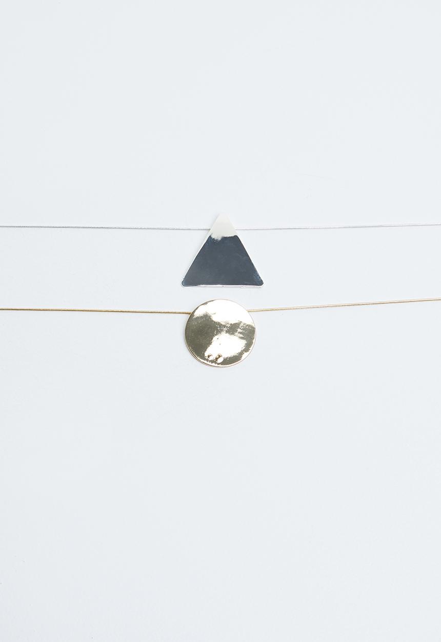 Joy Collectables - Double pendant necklace - gold & silver