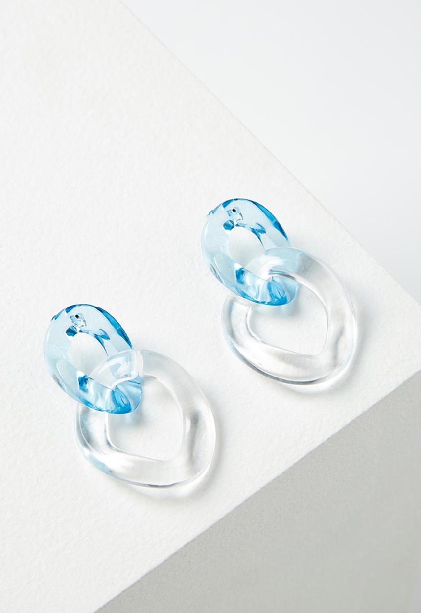 Rubi - Bell earrings - blue 