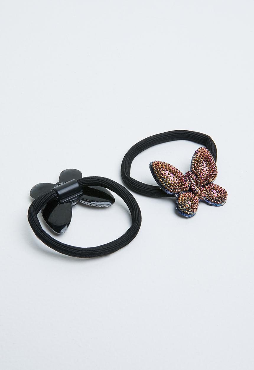 Joy Collectables - 6 Pack butterfly hair bobbles - multi
