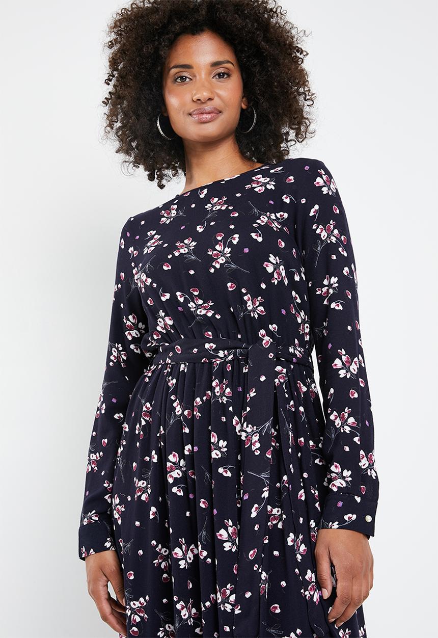 Vero Moda - Maya long sleeve dress - navy