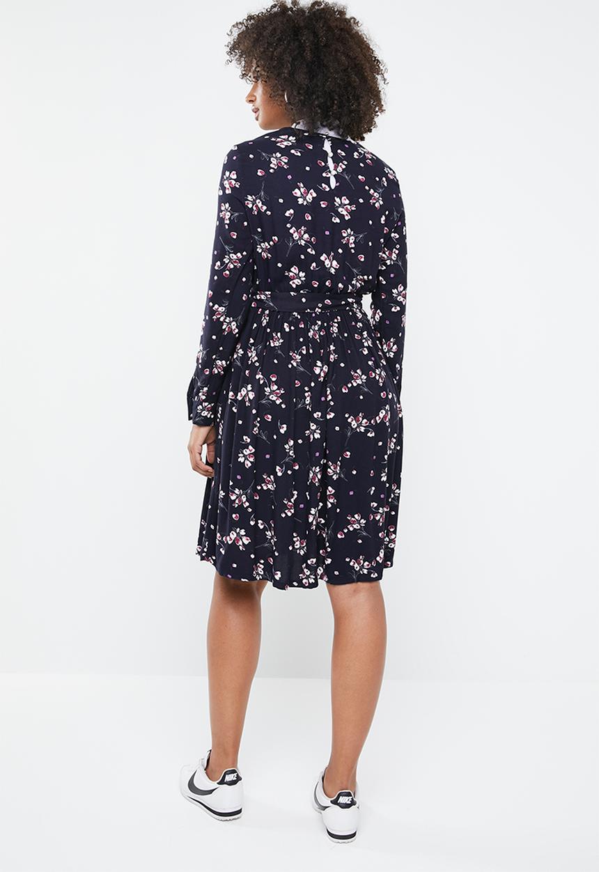 Vero Moda - Maya long sleeve dress - navy